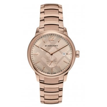 Burberry BU10013 Mens The Classic Rose Gold Watch