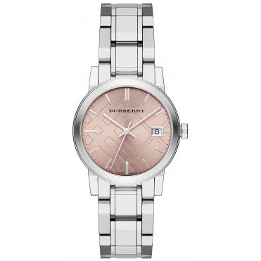 Burberry BU9124 Ladies Pink The City Watch