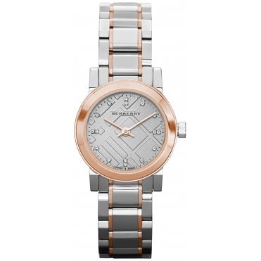 Burberry BU9214 Ladies The City Check Diamond Watch