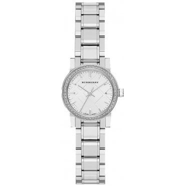 Burberry BU9220 Ladies The City Check Diamond Watch