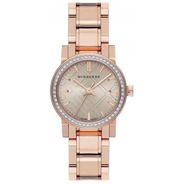 Burberry BU9225 Ladies The City Check Diamond Watch