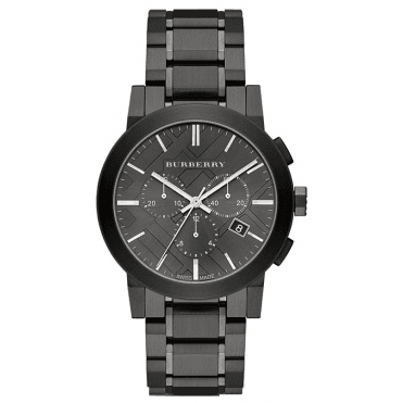 Burberry BU9354 Mens Gunmetal The City Chronograph Watch