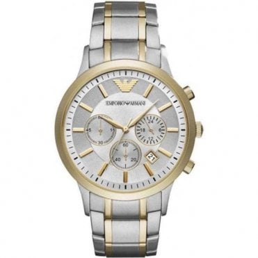 Emporio Armani AR11076 Mens Two Tone Watch