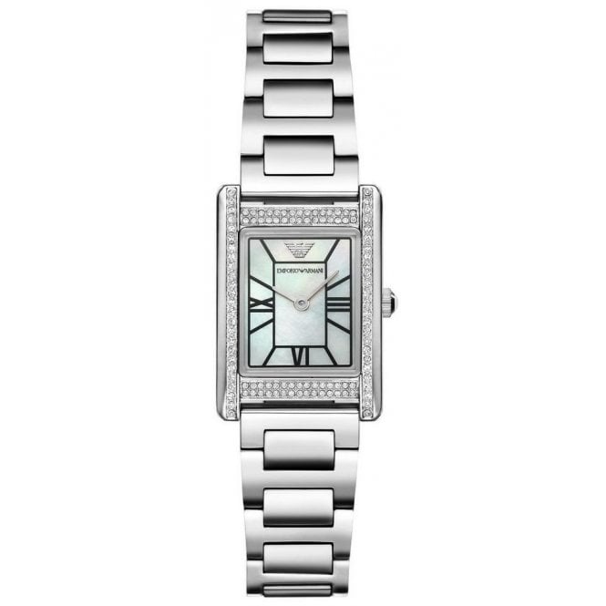 Emporio Armani AR11625 Ladies Mother of Pearl Crystal Watch