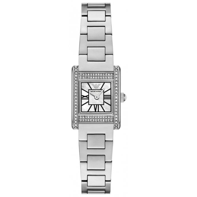 Emporio Armani AR11662 Ladies Mother of Pearl Crystal Watch