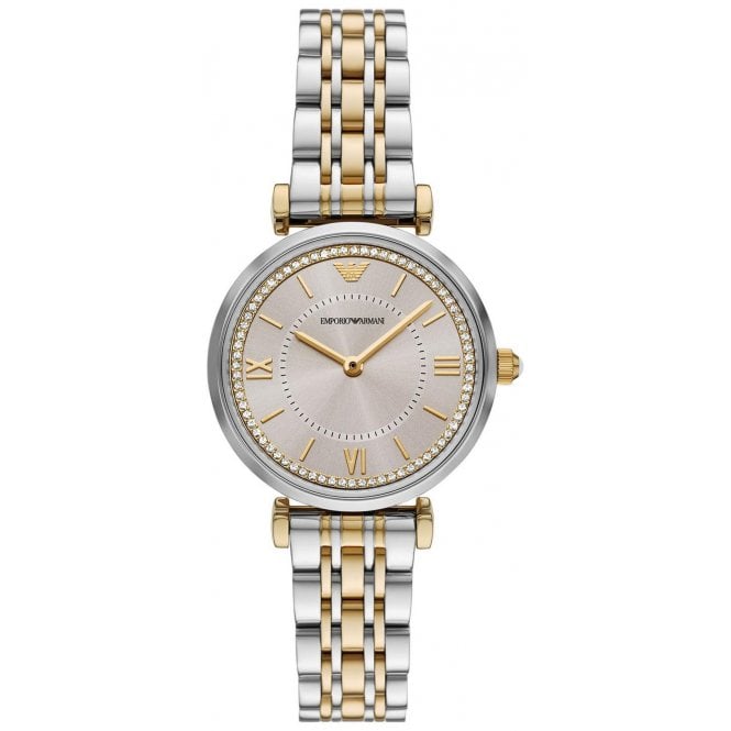 Emporio Armani AR11702 Ladies Tone Tone Gianni T-Bar Watch