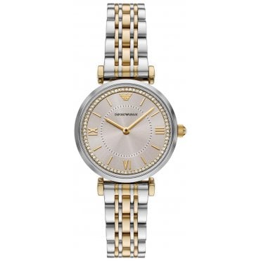 Emporio Armani AR11702 Ladies Tone Tone Gianni T-Bar Watch