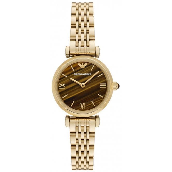 Emporio Armani AR11703 Ladies Gold Gianni T-Bar Watch