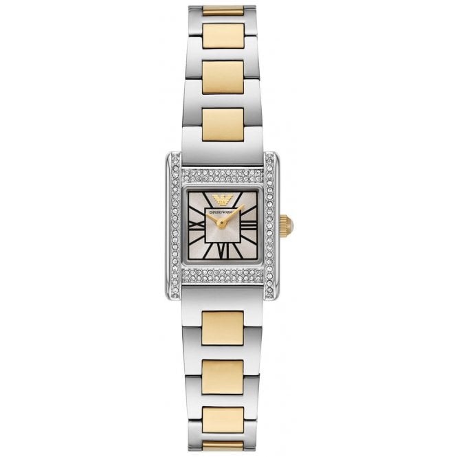 Emporio Armani AR11704 Ladies Two Tone Crystal Watch