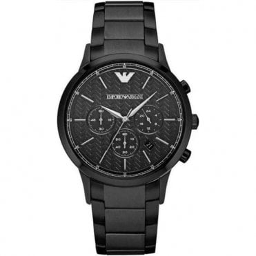 Emporio Armani AR2485 Mens Black Renato Watch