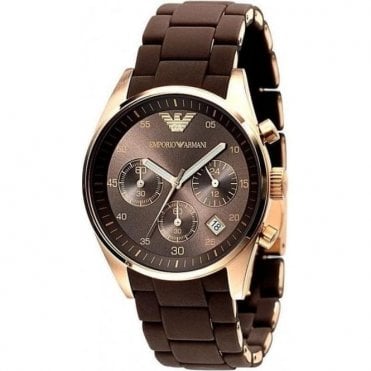 Emporio Armani AR5891 Ladies Brown Tazio Watch