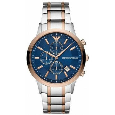 Emporio Armani AR80025 Mens Two Tone Watch