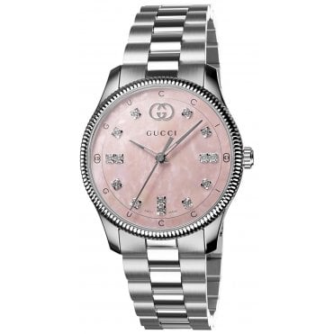 Gucci YA1265062 Ladies 29mm G-Timeless Diamond Watch