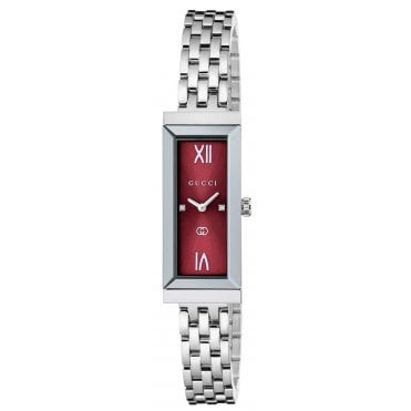 Gucci YA127518 Ladies 14mm G-Frame Diamond Set Watch