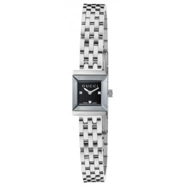 Gucci YA128507 Ladies 14mm G-Frame Diamond Set Watch