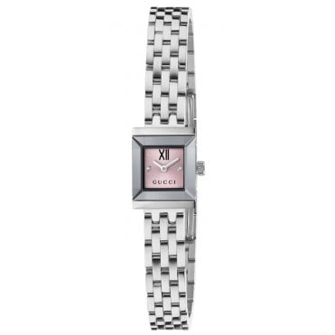Gucci YA128539 Ladies 14mm G-Frame Diamond Set Watch