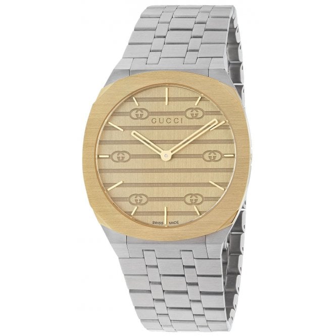 Gucci YA163405 Men's 38mm 25H Watch