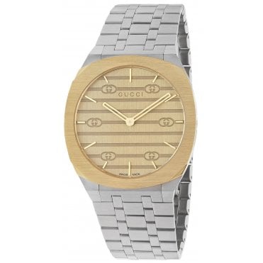 Gucci YA163405 Men's 38mm 25H Watch