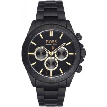 Hugo Boss HB 1513278 Mens Black Ikon Chronograph Watch