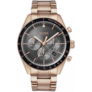 Hugo Boss HB 1513632 Mens Rose Gold Trophy Watch