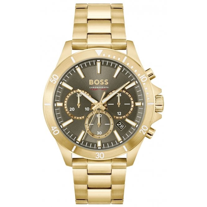 Hugo Boss HB 1514059 Mens Gold Troper Chronograph Watch