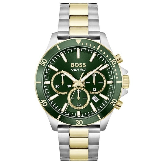 Hugo Boss HB 1514154 Mens Two Tone Troper Chronograph Watch