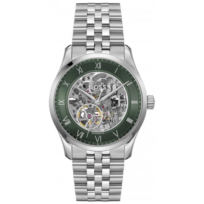Hugo Boss HB 1514236 Mens Principle 41mm Skeleton Automatic Watch