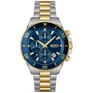 Hugo Boss HB 1514257 Mens Two Tone Admiral Watch