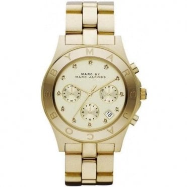 Marc Jacobs MBM3101 Ladies Gold Blade Watch