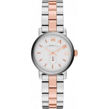 Marc Jacobs MBM3331 Ladies Two Tone Baker Mini Watch