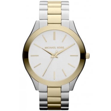 Michael Kors MK3198 Ladies Two Tone Slim Runway Watch