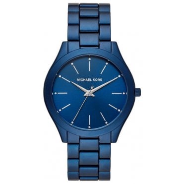 Michael Kors MK4503 Ladies Navy Blue Slim Runway Watch