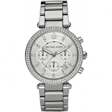 Michael Kors MK5353 Ladies Silver Parker Watch