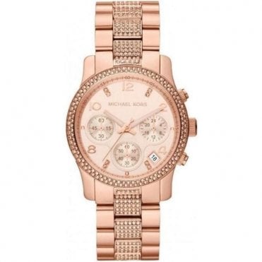 Michael Kors MK5827 Ladies Rose Gold Runway Watch