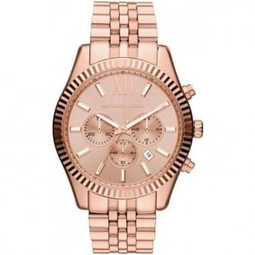 Michael Kors MK8319 Mens Rose Gold Lexington Watch