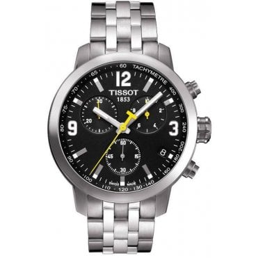 Tissot T055.417.11.057.00 Mens Black Dial PRC 200 Chronograph Watch