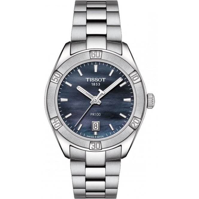 Tissot T101.910.11.121.00 Ladies Mother Of Pearl Dial 36mm PR 100 Sport Chic Watch