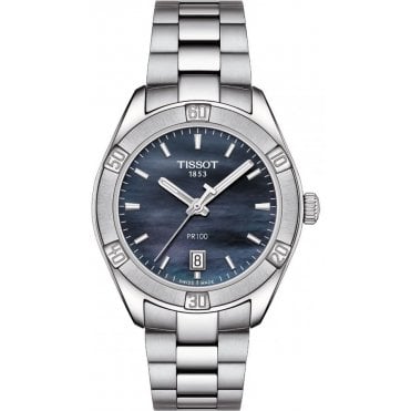 Tissot T101.910.11.121.00 Ladies Mother Of Pearl Dial 36mm PR 100 Sport Chic Watch