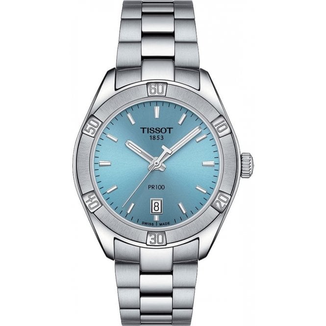 Tissot T101.910.11.351.00 Ladies Blue Dial 36mm PR 100 Sport Chic Watch
