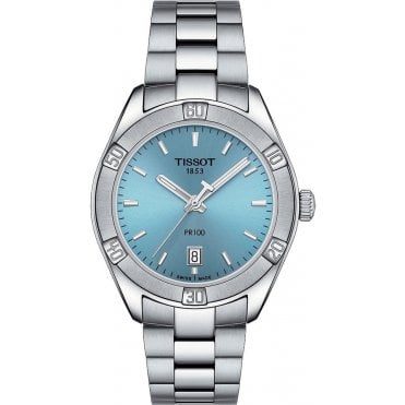 Tissot T101.910.11.351.00 Ladies Blue Dial 36mm PR 100 Sport Chic Watch