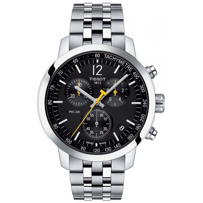 Tissot T114.417.11.057.00 Mens Black Dial PRC 200 Chronograph Watch