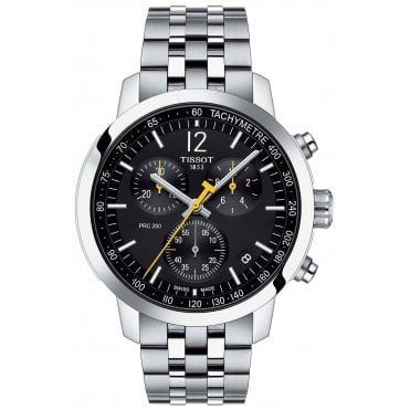 Tissot T114.417.11.057.00 Mens Black Dial PRC 200 Chronograph Watch