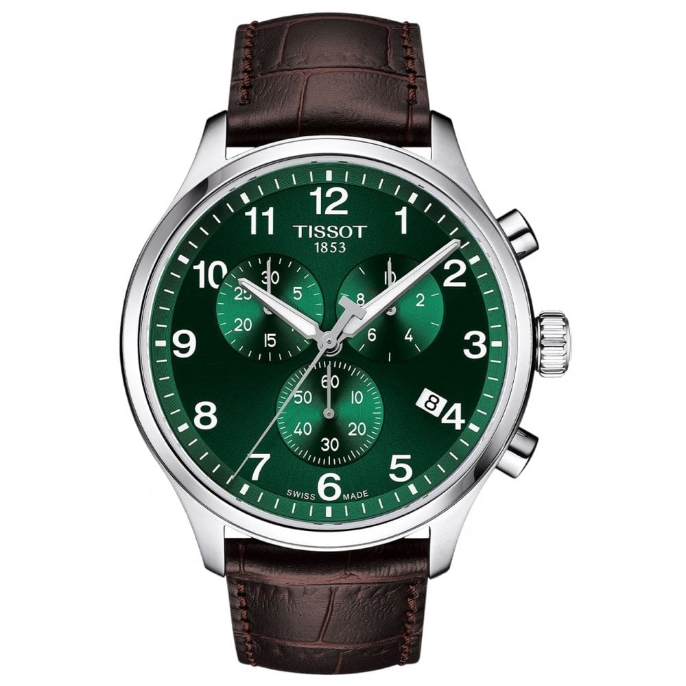 Tissot T116.617.16.092.00 Mens 45mm Green Dial Chrono XL Classic Watch