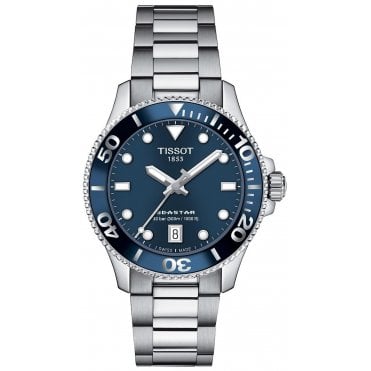 Tissot T120.210.11.041.00 Unisex 36mm Blue Dial Seastar 1000 Watch