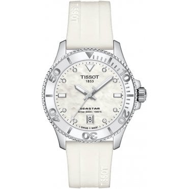 Tissot T120.210.17.116.00 Ladies 36mm Diamond Seastar 1000 Watch