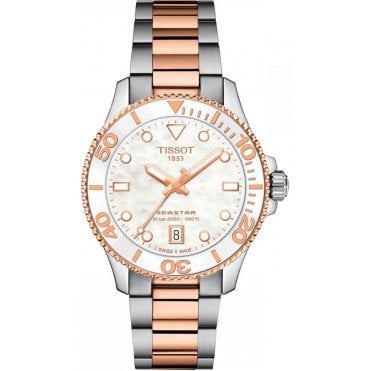 Tissot T120.210.22.111.00 Unisex 36mm Two Tone Seastar 1000 Watch
