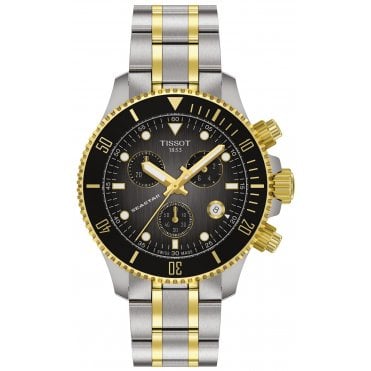Tissot T120.217.22.061.00 Mens 38mm Two Tone Seastar 1000 Watch