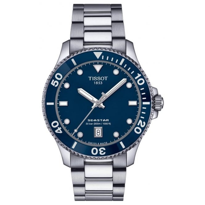 Tissot T120.410.11.041.00 Mens 40mm Blue Dial Seastar 1000 Watch