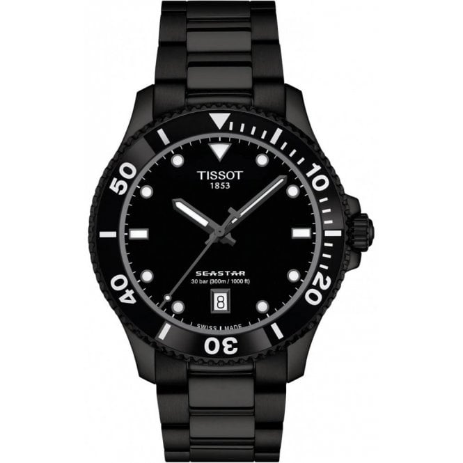 Tissot T120.410.33.051.00 Mens 40mm Black Seastar 1000 Watch