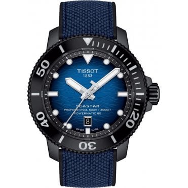 Tissot T120.607.37.041.00 Mens 46mm Blue Dial Seastar 2000 Professional Powermatic 80 Watch